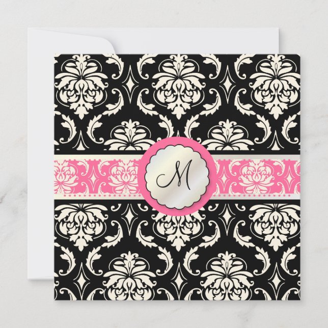 PixDezines Vendome Damask/DIY colors! Invitation (Front)