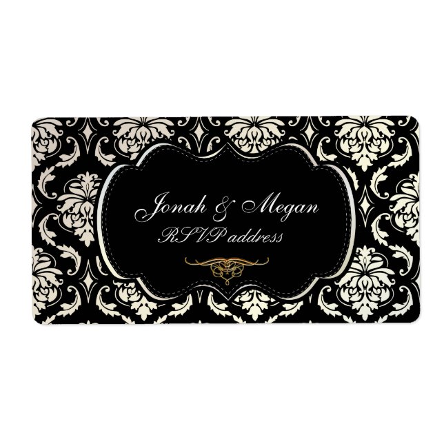 PixDezines Vendome Damask Label (Front)