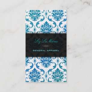 PixDezines vendome damask/peacock color Business Card
