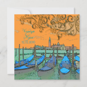PixDezines Venezia wedding invitations/gondolas Invitation