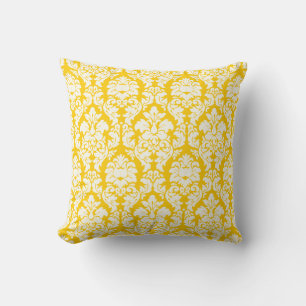 PixDezines versailles damask/diy background color Throw Pillow