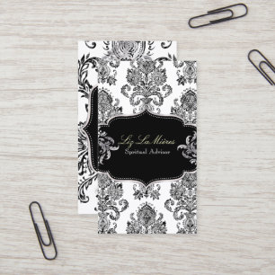 PixDezines Victorian Damask/DIY color Business Card
