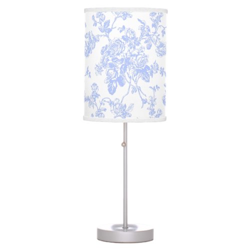 PixDezines victorian toileblueroses Table Lamp