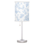 PixDezines victorian toile/blue/roses Table Lamp (Right)