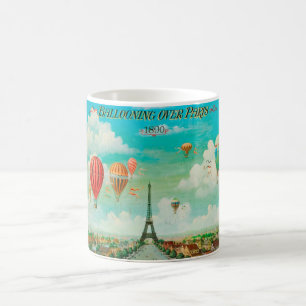 PixDezines vintage balloons/eiffel/paris Coffee Mug