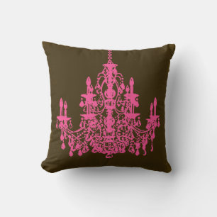 PixDezines vintage chandeliers/DIY background Throw Pillow