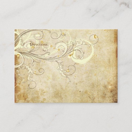 Customizable PixDezines vintage cream swirls Business Card Templates