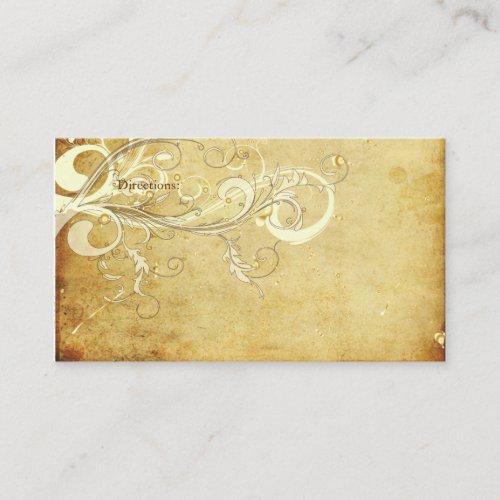 PixDezines vintage cream swirls Business Card Template