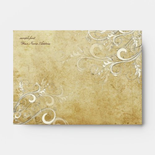 PixDezines Vintage Cream Swirls envelopes