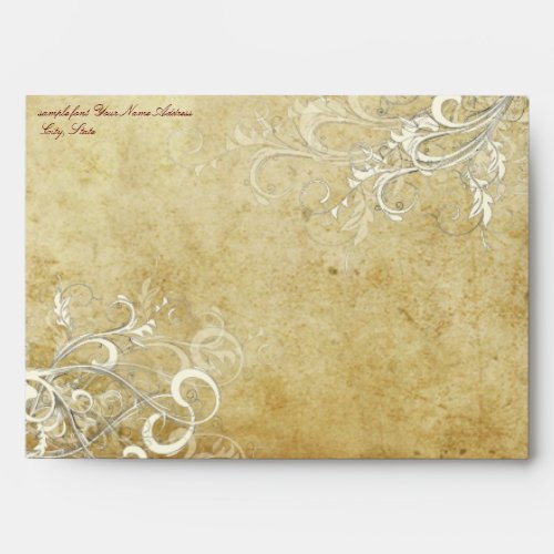 PixDezines Vintage Cream Swirls envelopes