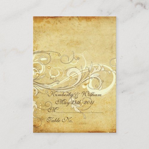 PixDezines vintage cream swirls Business Card Template