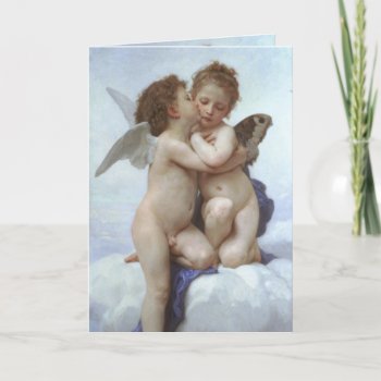 Pixdezines Vintage  Cupid And Psyche As Children Holiday Card by The_Masters at Zazzle