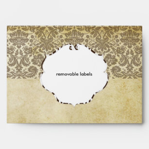 PixDezines Vintage Desiree Damask/Lace Envelope