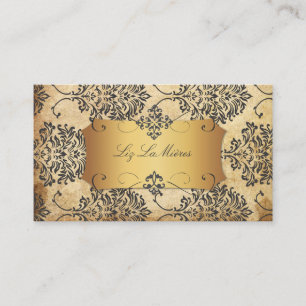 PixDezines Vintage Florentius Damask Business Card