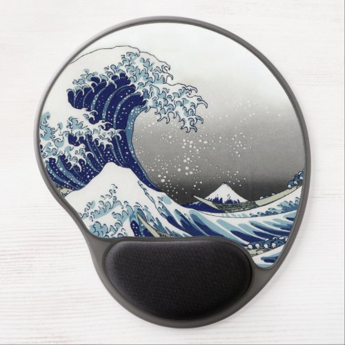 PixDezines vintage Great Wave Hokusai 葛飾北斎の神奈川沖浪 Gel Mouse Pad