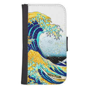 PixDezines Vintage, Great Wave, Hokusai 葛飾北斎の神奈川沖浪 Phone Wallet