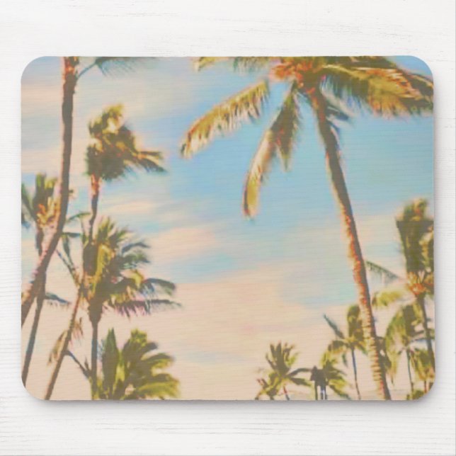 PixDezines vintage hawaiian beach Mouse Pad (Front)