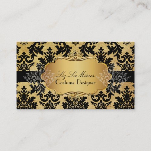 PixDezines vintage la paloma damask Business Card Templates