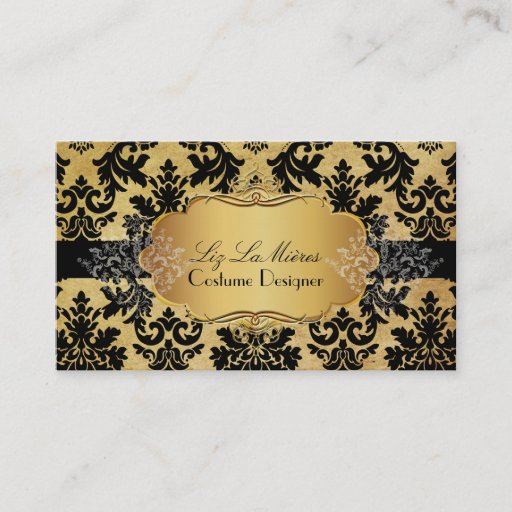 Customizable PixDezines vintage la paloma damask Business Card Templates