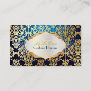 PixDezines vintage leila damask Business Card