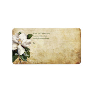 PixDezines Vintage Magnolia/Faux Parchment Label