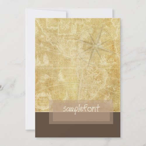 PixDezines Vintage Nautical Map+compass