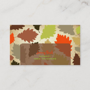 PixDezines Vintage Oak Leaves/Tree Trimmers ♥♥♥♥ Business Card