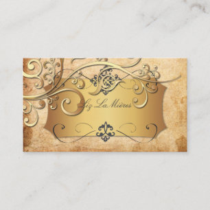 PixDezines VINTAGE ORNAMENTAL SWIRLS/FILIGREE Business Card