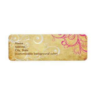 PixDezines Vintage Pearly Swirls Label