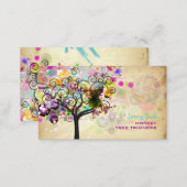 PixDezines Vintage/pink Grunge Tree Trimmers ♥♥♥ Business Card (Front/Back)