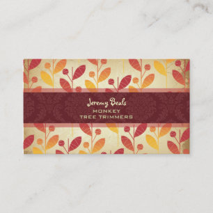 PixDezines Vintage Retro Foliage ♥♥♥♥ Business Card