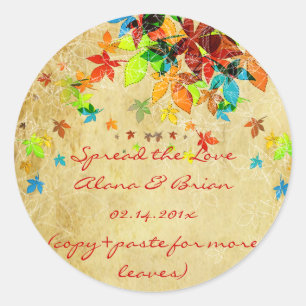 PixDezines vintage retro maple leave/mason jar Classic Round Sticker