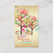 PixDezines VINTAGE RETRO TREE TRIMMER ♥♥♥/DIY Business Card (Back)
