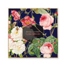 PixDezines VINTAGE ROSES BOTANICAL PRINT
