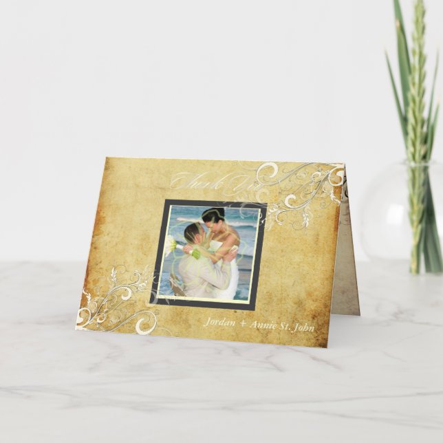 PixDezines Vintage Swirls/Wedding Thank You (Front)