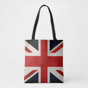 PixDezines Vintage Union Jack Tote Bag