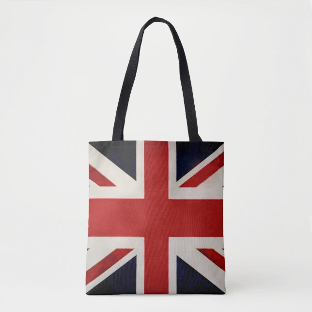 PixDezines Vintage Union Jack Tote Bag (Front)