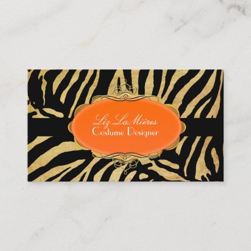 Customizable PixDezines Vintage zebra Business Card Templates
