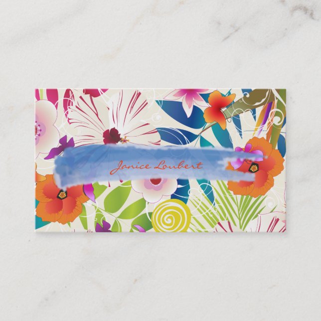 PixDezines wailea/diy background Business Card (Front)