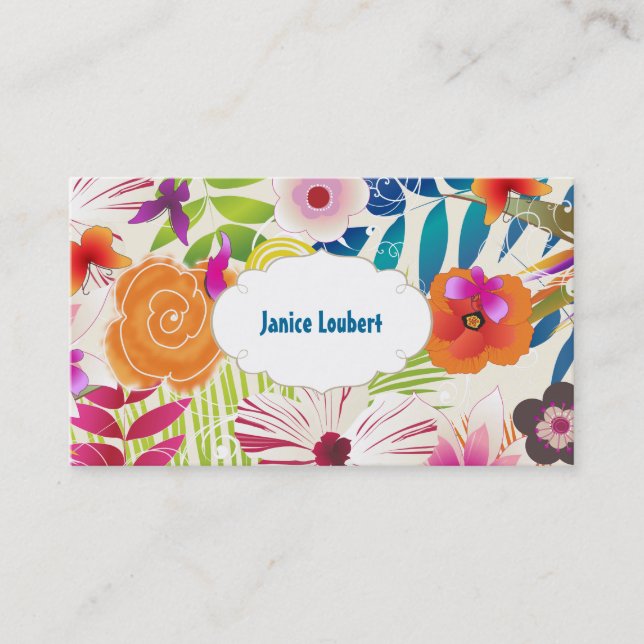 PixDezines wailea/diy background Business Card (Front)