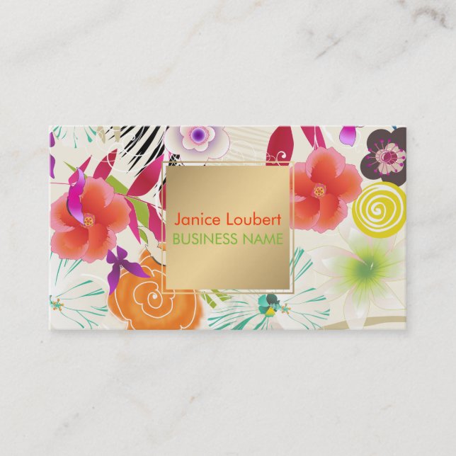PixDezines Wailea/DIY background Business Card (Front)