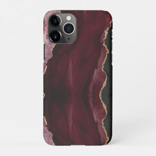 PixDezines WATERCOLOR AGATE BURGUNDY iPhone 11Pro Case