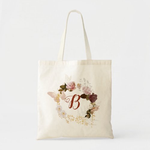 PixDezines Watercolor Autumn Flowers Bridal Shower Tote Bag
