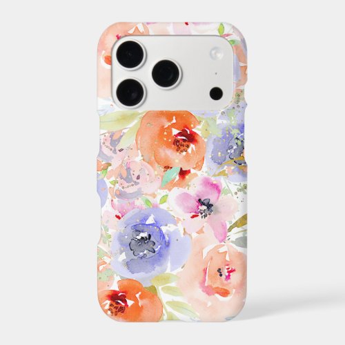 PixDezines Watercolor Delicate SpringBloom iPhone 17 Pro Case