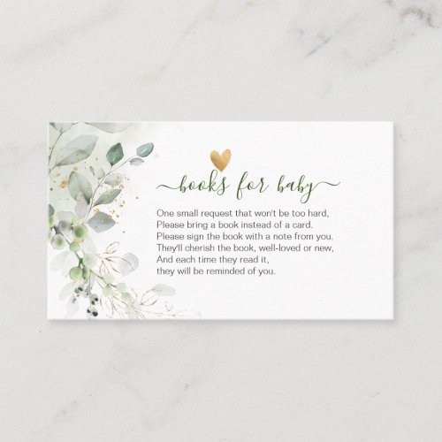 PixDezines Watercolor Eucalyptus Wreath Enclosure Place Card