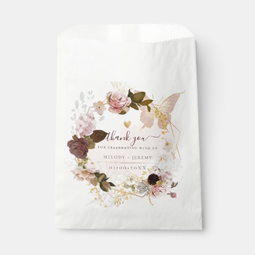 PixDezines Watercolor Fall Garden Flowers Favor Ba Favor Bag