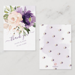 PixDezines Watercolor Flowers Blush Pink Merlot Note Card