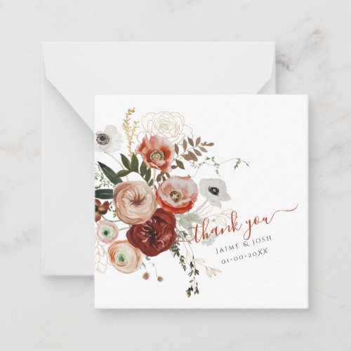 PixDezines Watercolor Marsala Red Autumn Love Note