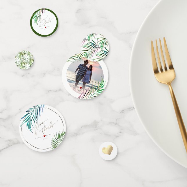 PixDezines Watercolor Palm Fronds Confetti (Group)