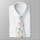 PixDezines Watercolor Roses Blush Blue Neck Tie<br><div class="desc">PixDezines floral watercolor neck tie,  dusty blue and blush pink roses.  The design is an editable tiled image.  Most of our designs come with DIY background color.

 Copyright © 2011-2021 PixDezines™.</div>